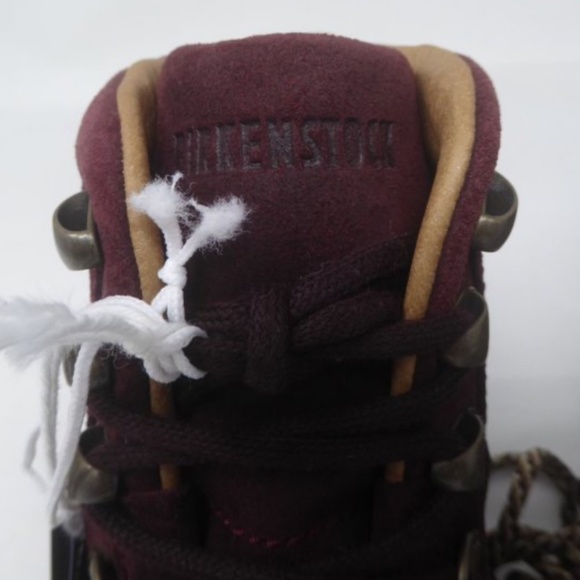 SALE Birkenstock Jackson Ochre Burgundy Red Leather Ankle Boots EU 36 US 5 NEW - Picture 7 of 15